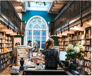 Bookstore interior